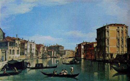 38 Canaletto - il canal grande fra palazzo Bembo e vendramin calergi