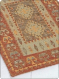 covor kilim orange